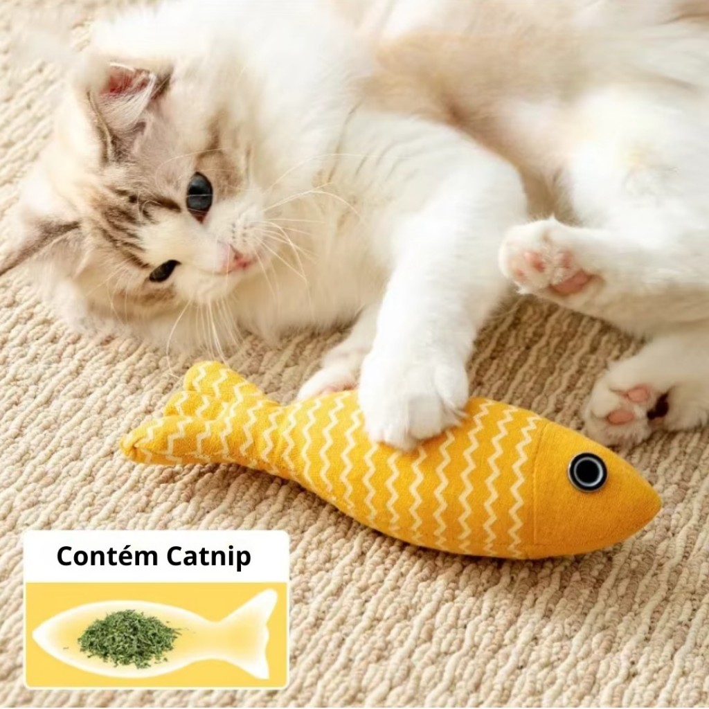 Brinquedo Catnip Interativo Resistente À Mordida Erva Para Gatos