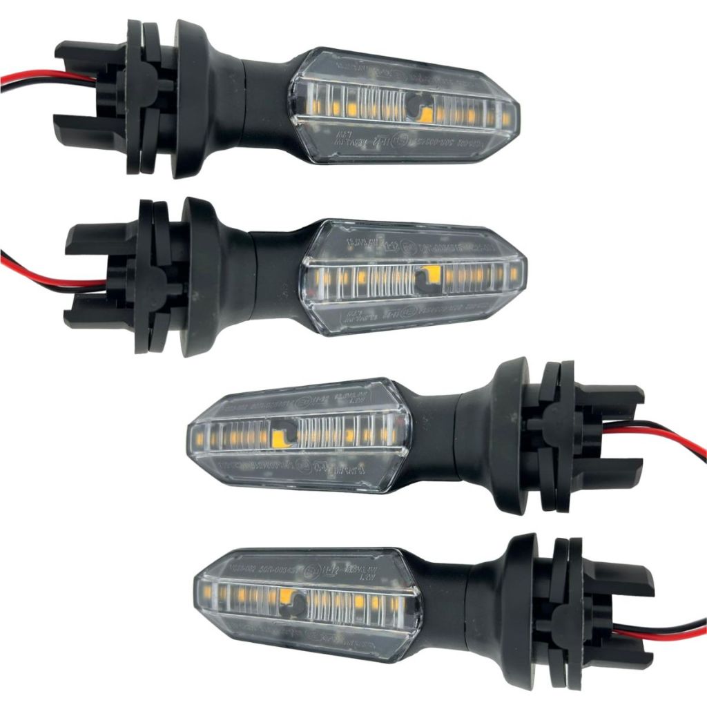 Kit 04 Pisca Led Seta Cb Twister 250 Encaixe Cg Titan Fan Start Cargo 125 150 160 Xre 300 Stallion Honda Moto Cavalinho Conjunto