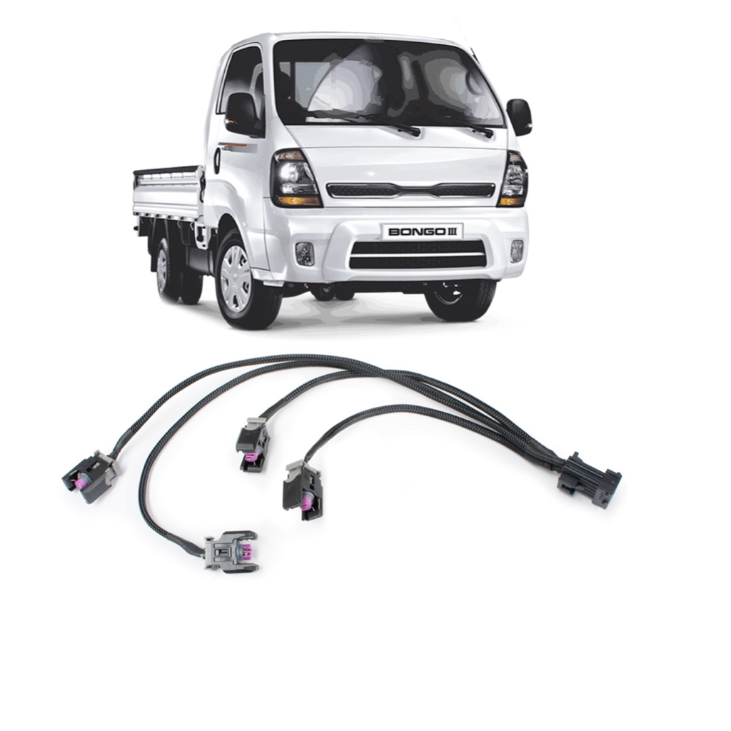 Chicote Completo Reforçado Plug Bico Injetor Kia Bongo K2500 2.5 Diesel Hyundai Hr 2.5 Diesel Cammon Rail - Chicote