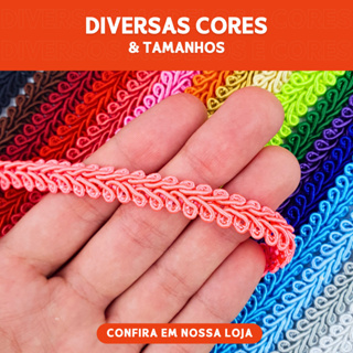 Passamanaria - Fita Galão 10mm - Rolo Com 20 Metros Várias Cores - 91- Mazzal em Oferta na Shopee