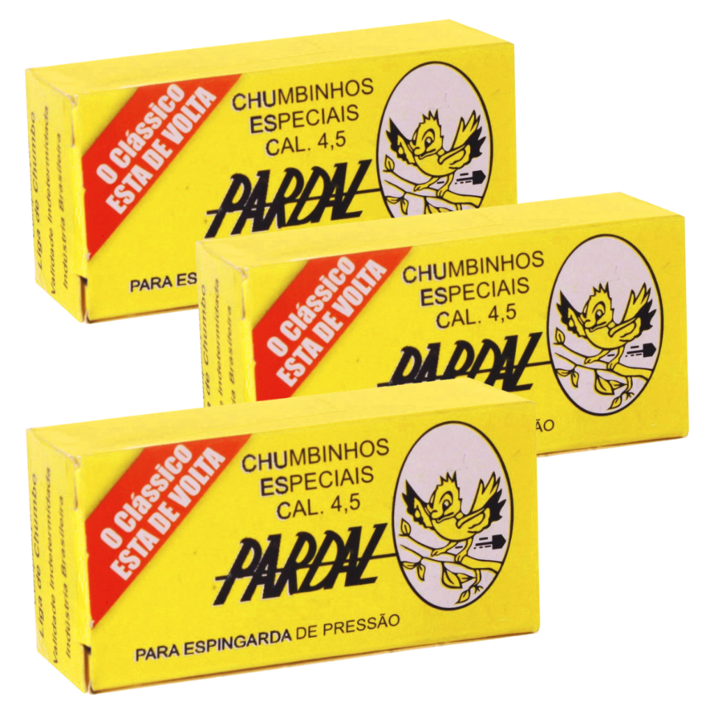 Kit 3 Caixas Chumbinho Pardal 4.5mm 250 Unidades l Total 750 Unidades em Oferta na Shopee