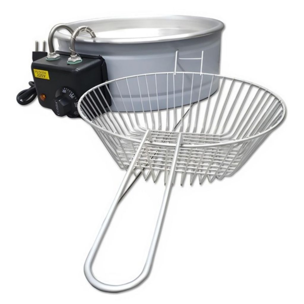 Fritadeira Elétrica Inox Redonda 5 Litros
