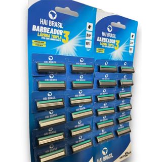 Aparelho De Barba 24 Unidades Lamina Dupla ou Lamina Tripla em Oferta na Shopee