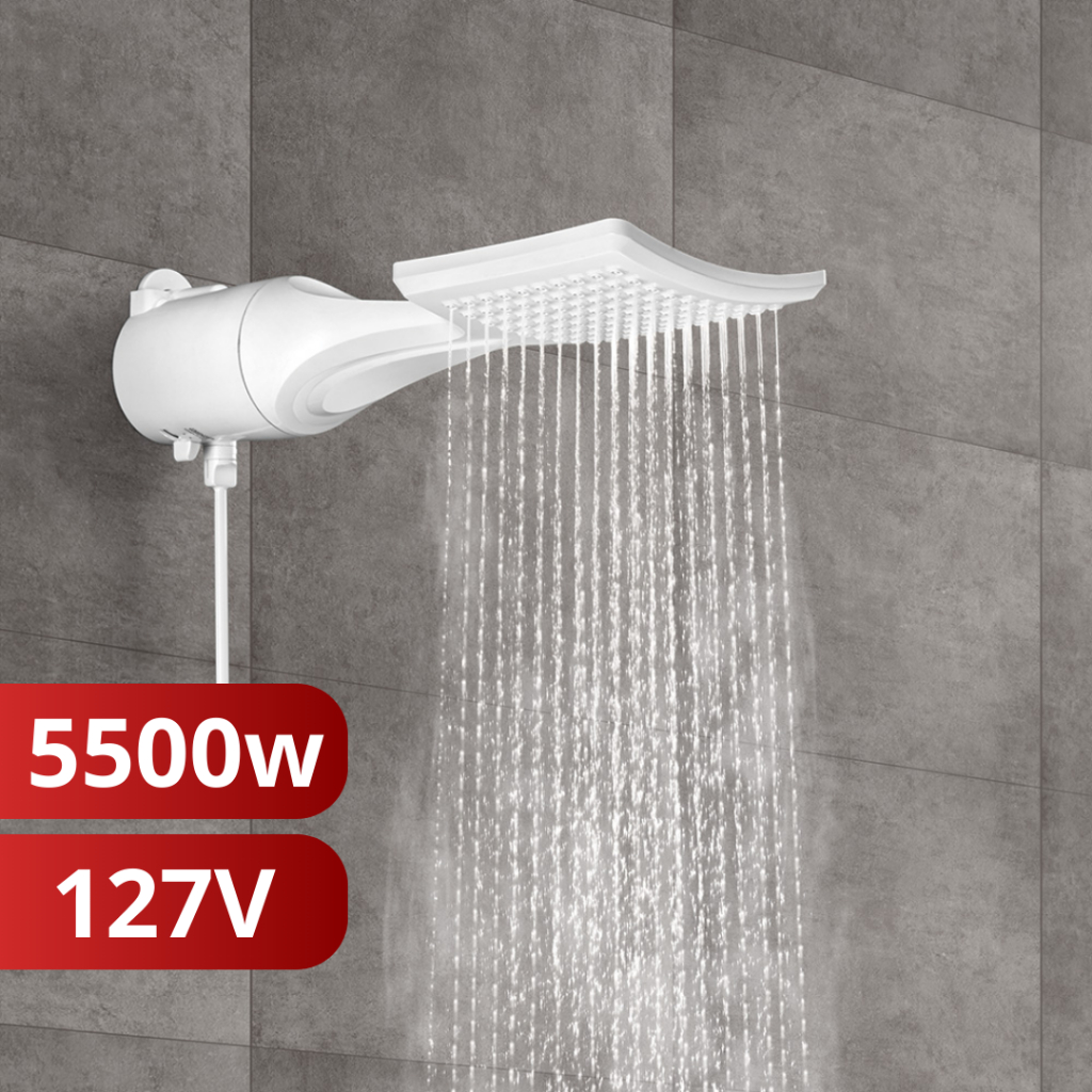 Chuveiro Ducha Eletrônica Loren Shower Ultra Lorenzetti 127v 5500w Branco