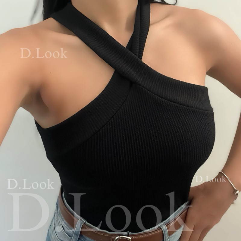 Blusa Cropped Casual Blusa Feminina Lisa Básica Transpassada Elastano 36 ao 50 Stilo