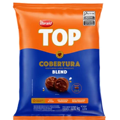 Cobertura Top Chocolate Blend Fracionada em Gotas 1,01kg Harald