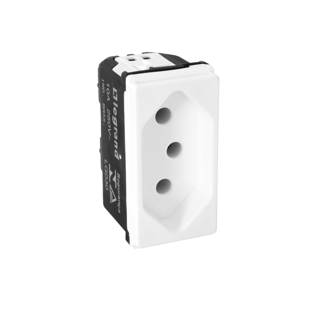 Modulo Tomada 2 Pinos + Terra 20a Pial Pop em Oferta na Shopee