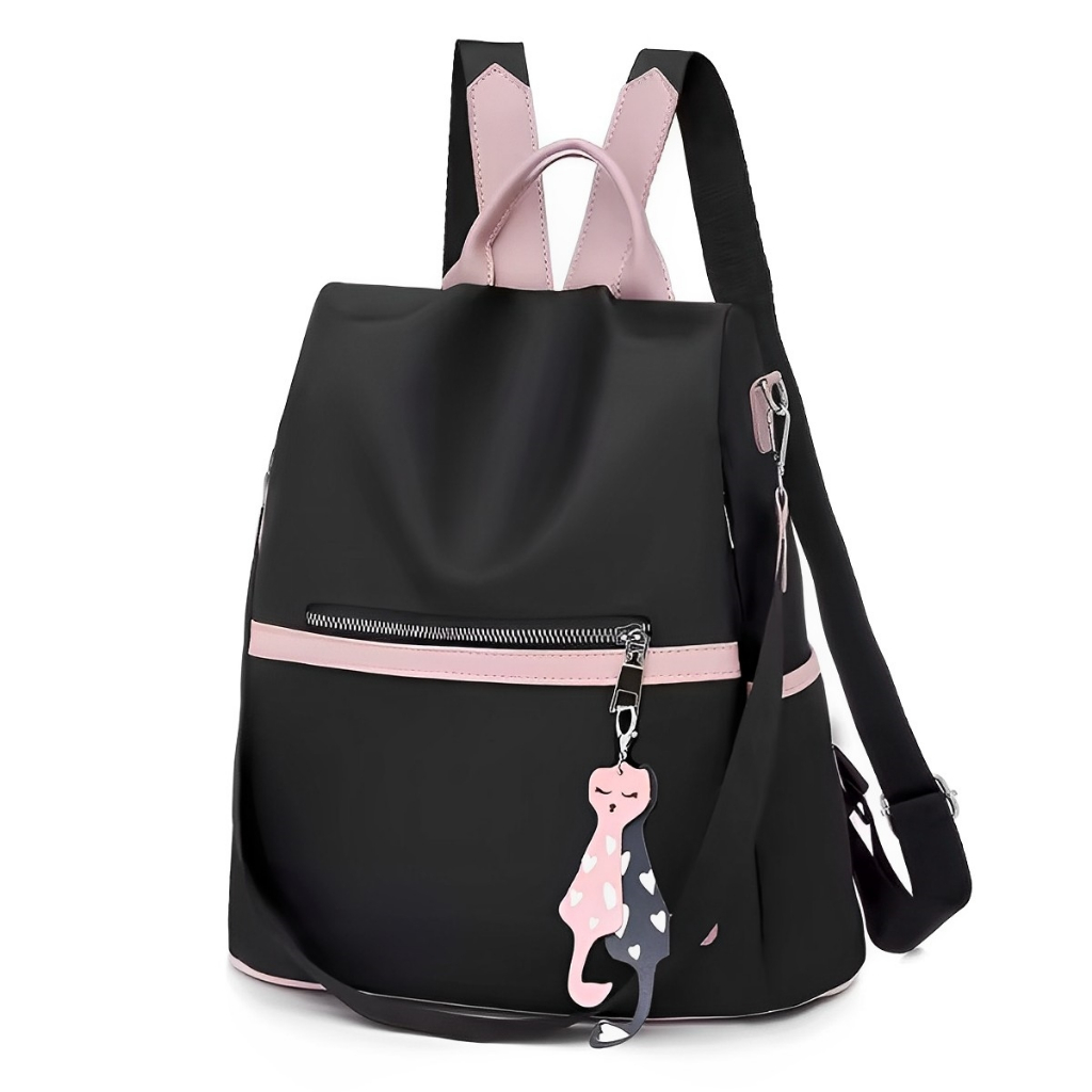 Bolsa Feminina Casual Alça Transversal Moderna Anti Furto Ajustável Mochila Costa Média