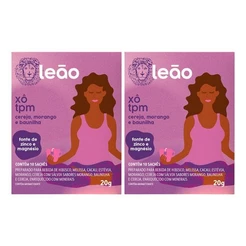 Combo Chá Leão Fases Xô TPM - 2 Caixas 20 Sachês