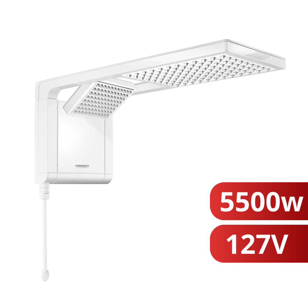 Chuveiro Elétrico Ducha Acqua Duo Ultra Branco 127V 5500w Lorenzetti