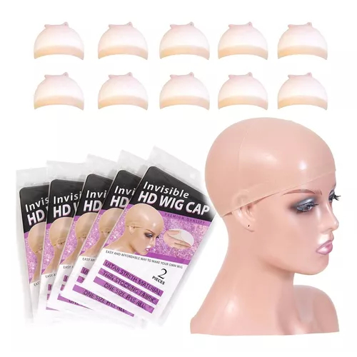 Touca Wig Cap HD Invisível Para Laces Perucas com 2un