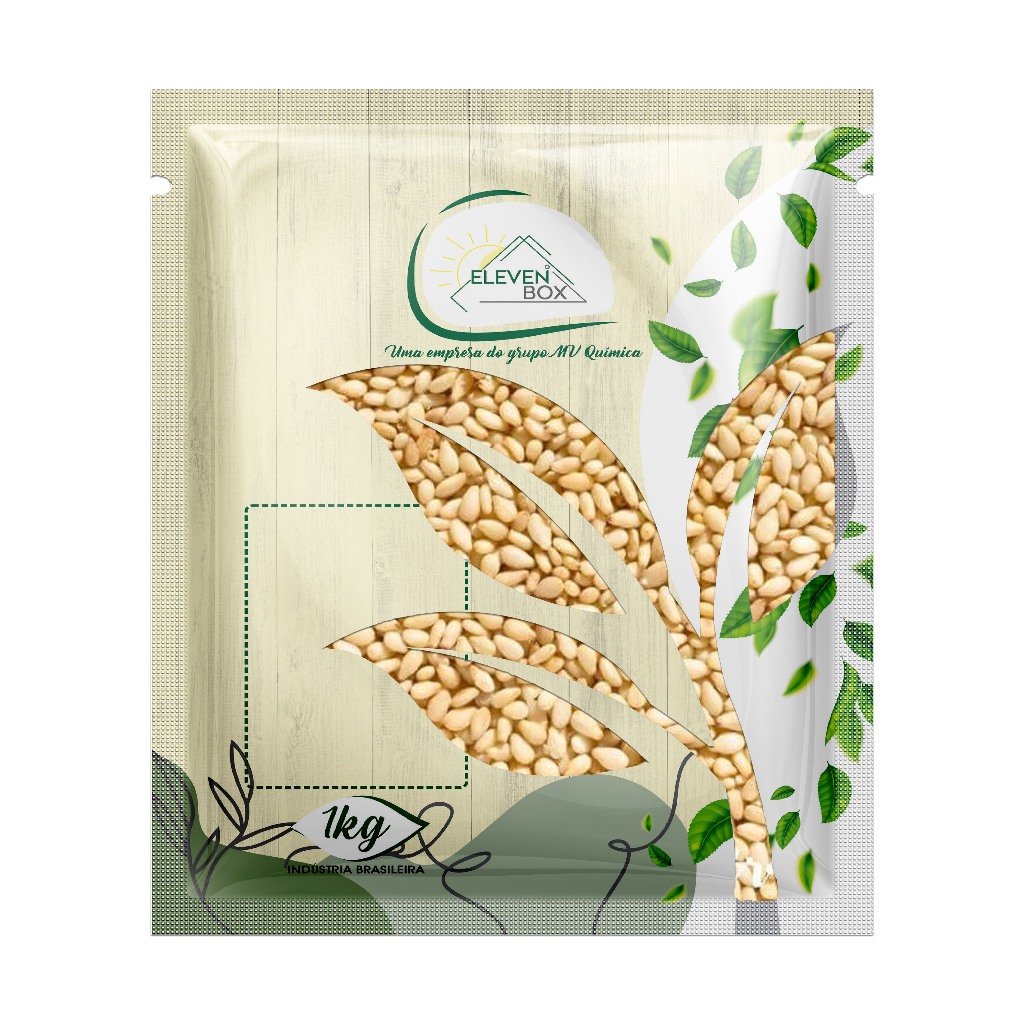 Gergelim Com Casca Natural | 1kg (Sem Glúten) - Eleven Box