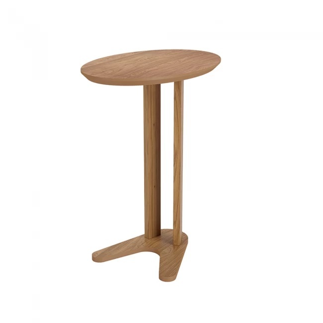 Mesa Auxiliar Lateral para Sofá 60cm 100% MDF Oval Organico Decoração Elegante em Oferta na Shopee