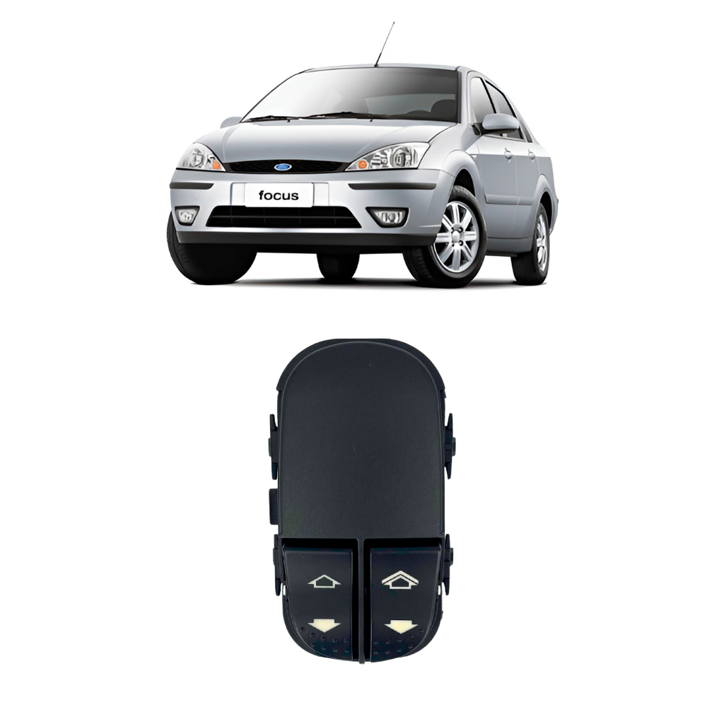 Botão vidro elétrico Focus Duplo 6 Pinos em Oferta na Shopee