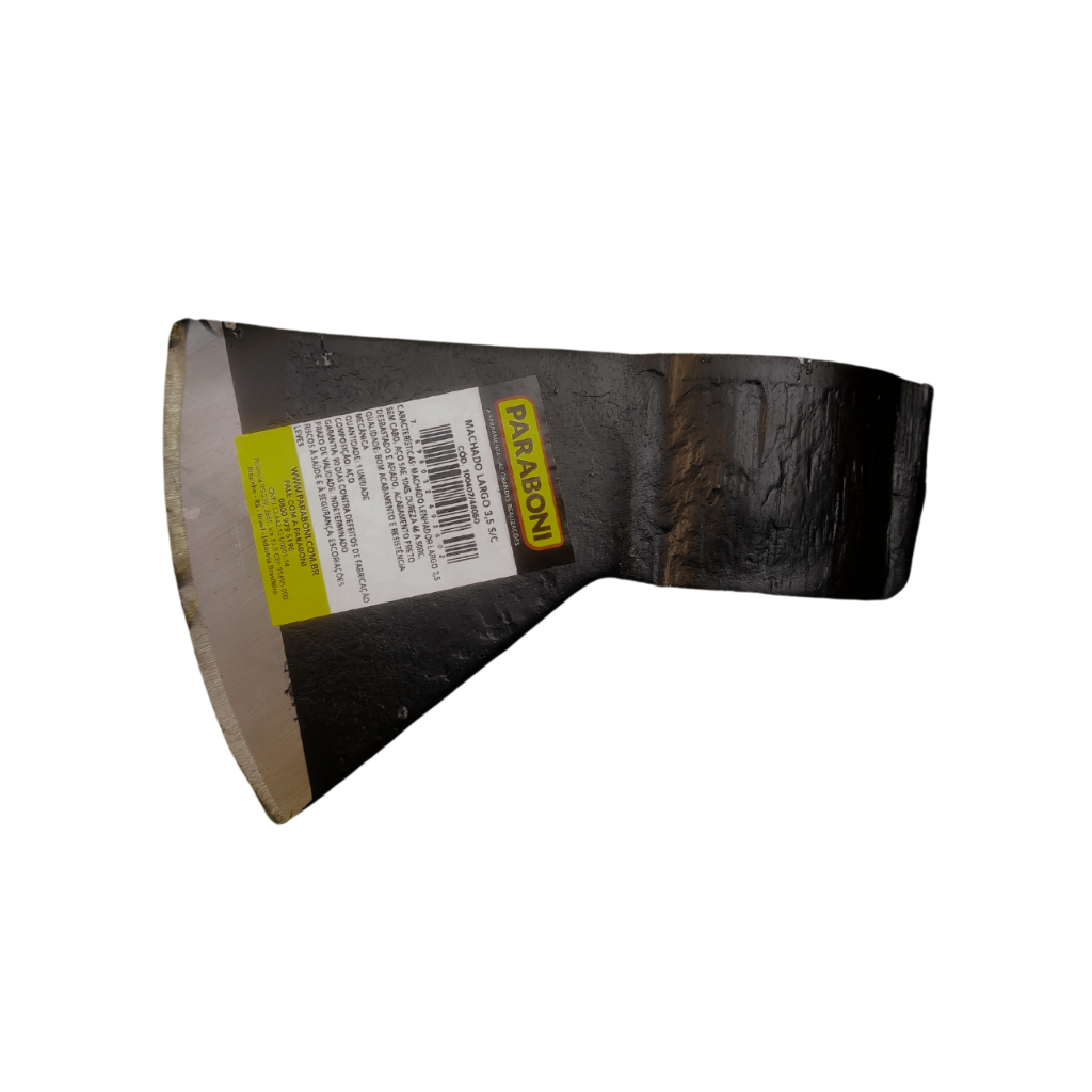 Machado Lenhador Largo 3,5lb Sem Cabo Forjado Temperado - Paraboni em Oferta na Shopee