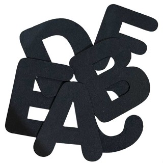 Kit Letras em EVA Alfabeto Completo Preto 7cm em Oferta na Shopee
