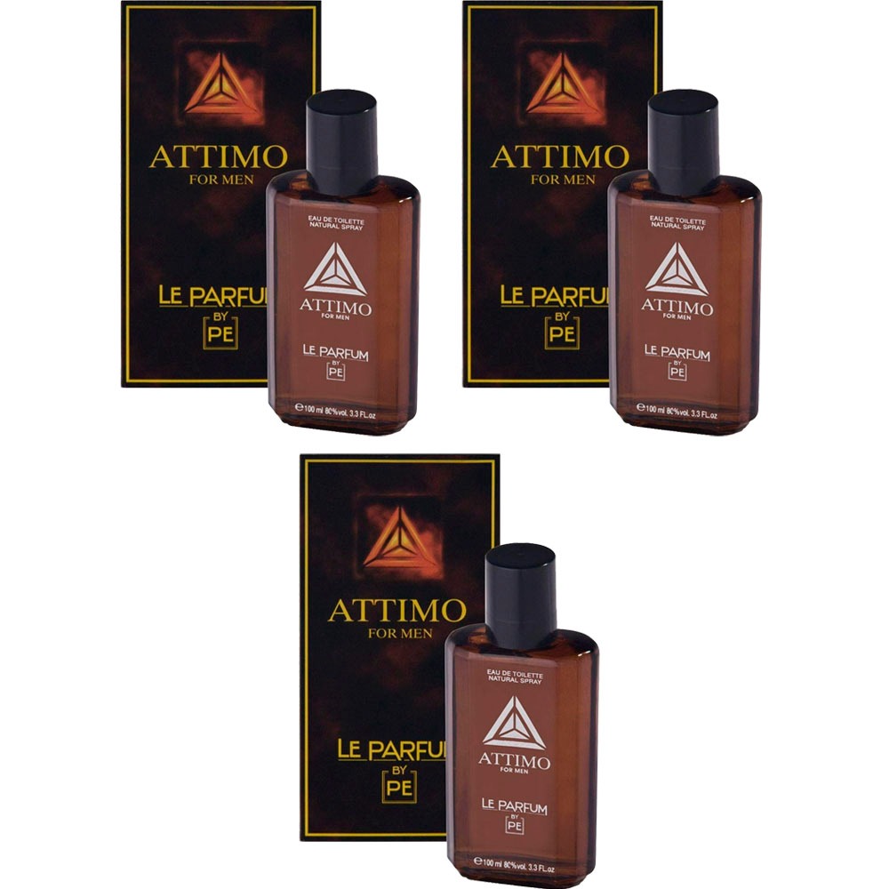 Kit Com 3 Perfumes Attimo Le Parfum Paris Elysees 100ml - Beauty