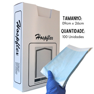 Envelope de Esterilização 9cm x 26cm Autoclave Saquinho de Esterilização Auto Selante - HOSPFLEX em Oferta na Shopee