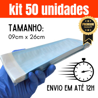 Kit 50 Envelopes para Esterilização em Autoclave - 9x26 - Hospflex em Oferta na Shopee