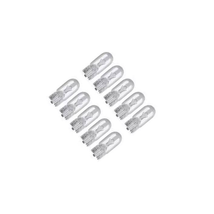 Caixa C/50 Lâmpada Painel Esmagada T10 12v 3.4w Solidez
