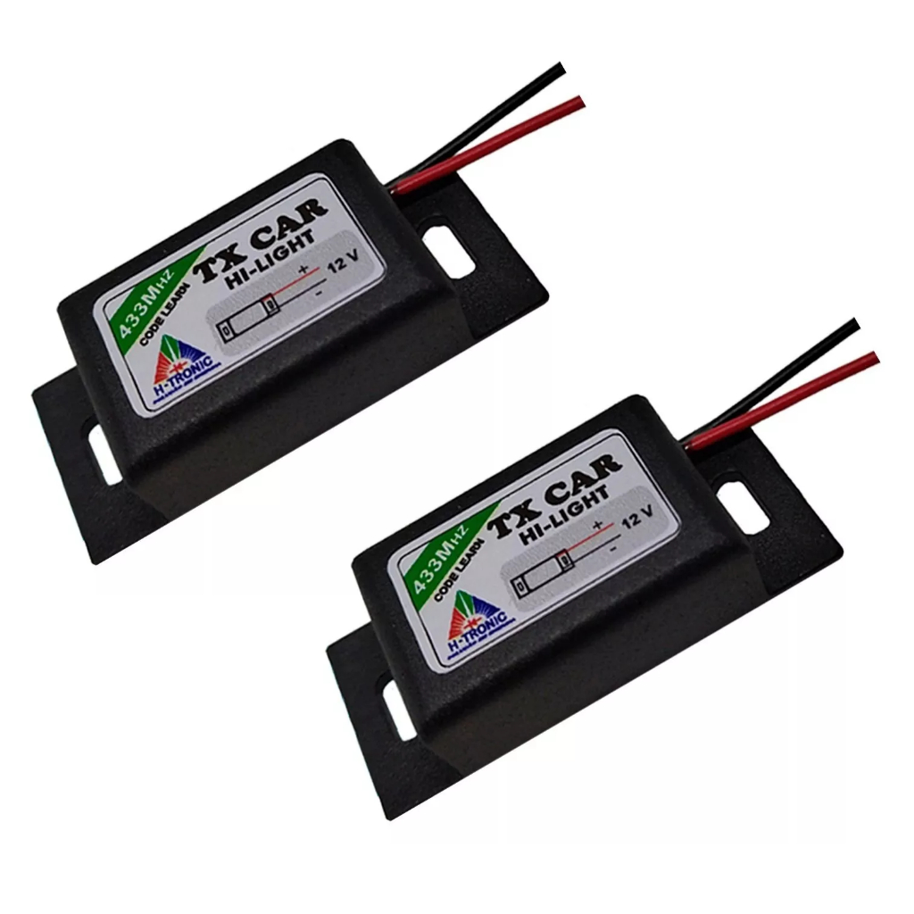 Kit 2 Controle TX CAR Para Farol De Carro a prova de água resinado - Portão Tx Car - Cod Light 433 em Oferta na Shopee