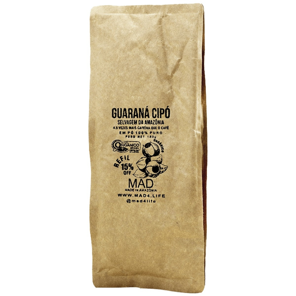 Guarana Cipó Selvagem Da Amazonia Organico Em Po 180g Mad