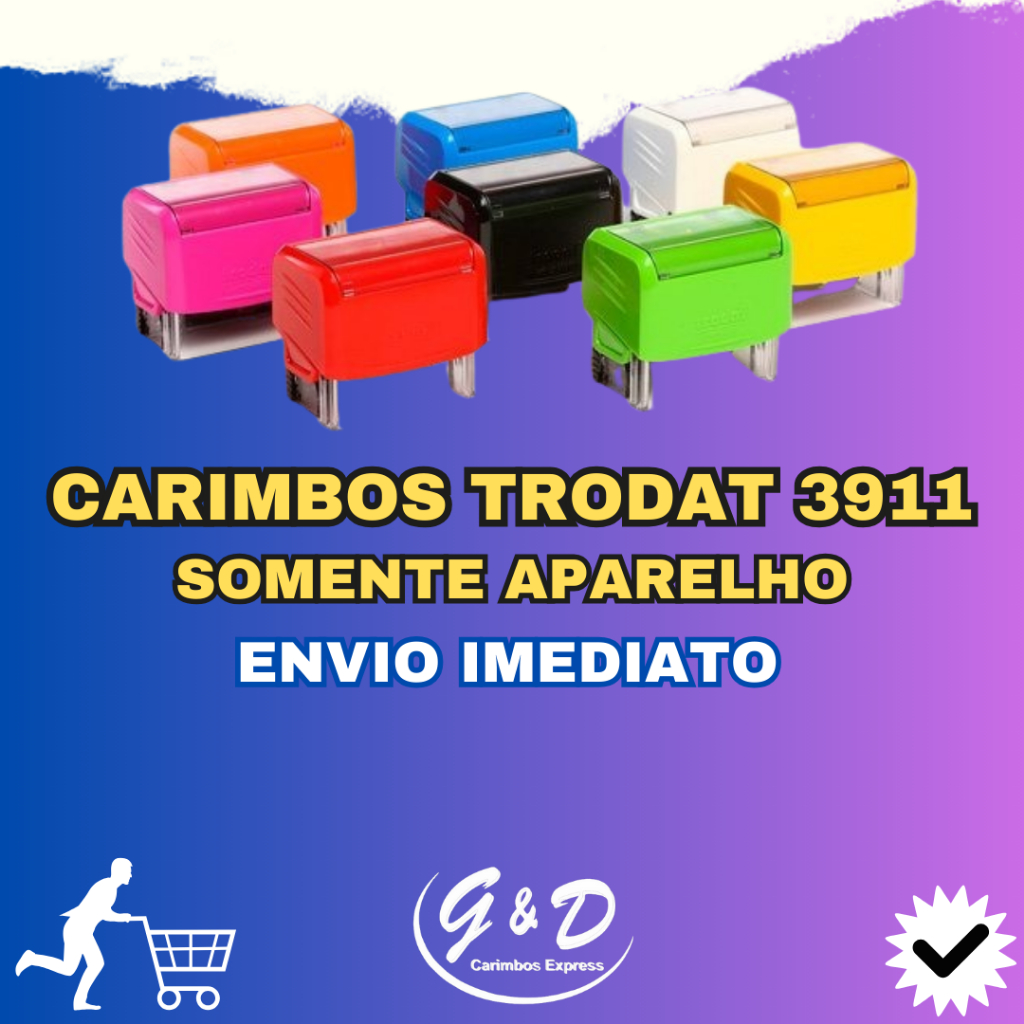 CARCAÇA Trodat 3911 - 14x38mm - SEM PERSONALIZAÇÃO