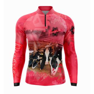 Camisa Agro com Proteção UV 50+ Estampada Feminina | Frescor, Secagem Rápida e Conforto em Oferta na Shopee