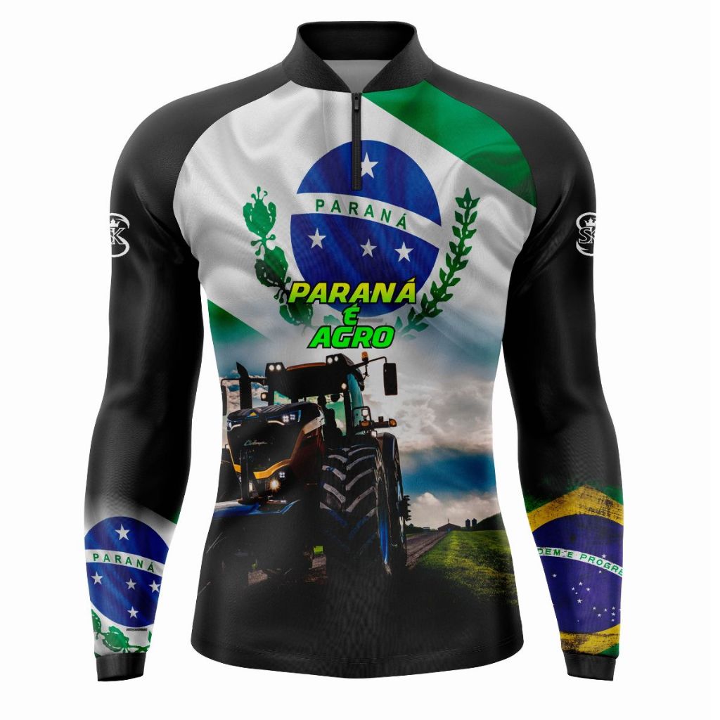 Camisa Esportiva Masculina - Não desbota - com Proteção UV 50+ | Estampada- Frescor e Durabilidade em Oferta na Shopee