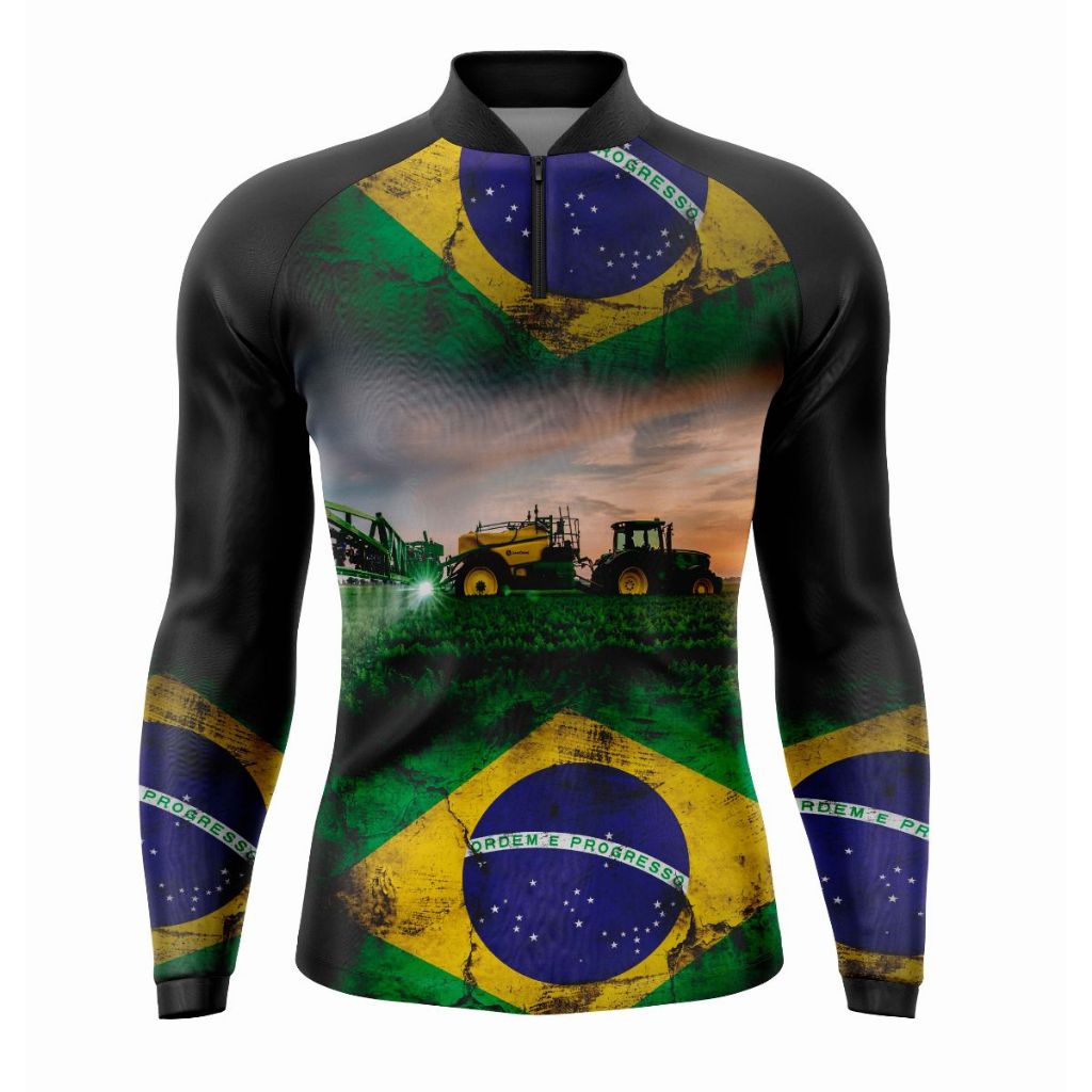 Camisa Masculina - Não desbota - Manga Longa Leve com Tecnologia Proteção UV 50+: Perfeita para Esportes e Lazer