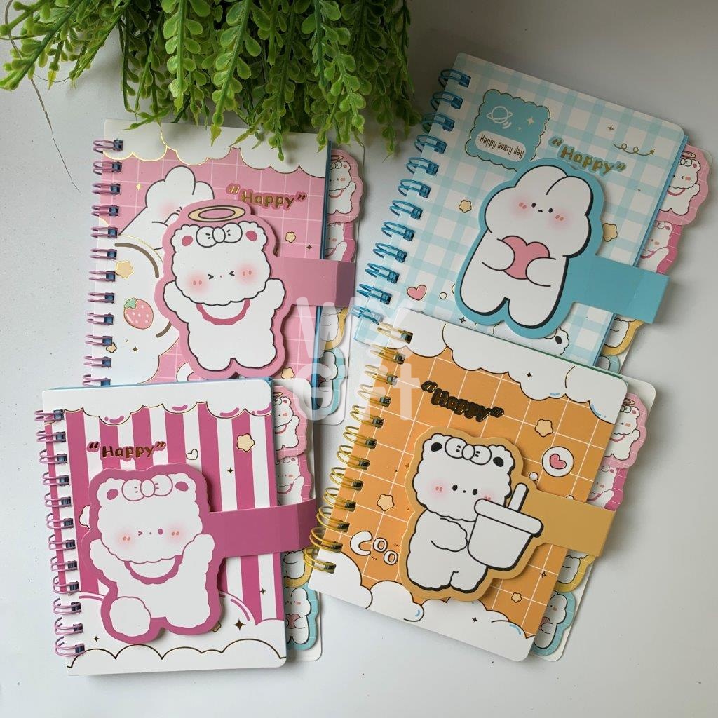 Bloco de Notação Fofos Happy - Interponte / WX Gift