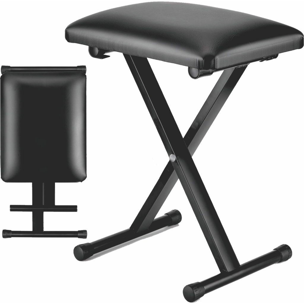 Banco Q90 Retrátil para Piano e Teclado - Estrutura em X