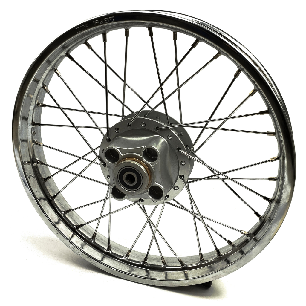 Roda Traseira Completa Montada Alinhada + Rolamentos Honda Cg 125 Cargo Fan / Titan / Ks / Kse / Es / Esd - De 2000 a 08