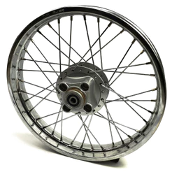 Roda Traseira Completa Montada Alinhada + Rolamentos Honda Cg 125 Cargo Fan / Titan / Ks / Kse / Es / Esd - De 2000 a 08