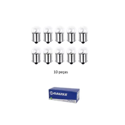 Kit 10 Lâmpada R5w 12v 67 Seta Gl6712 Gauss