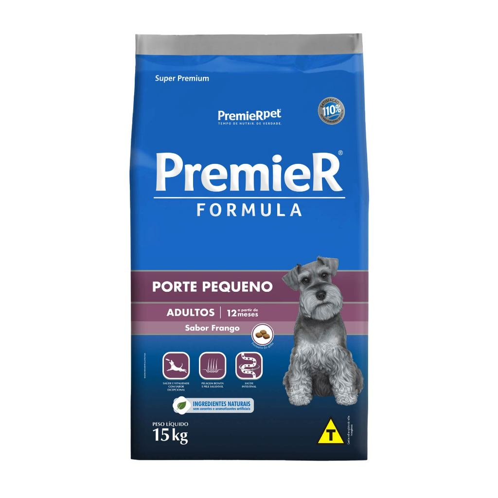 Ração Premier Fórmula Cães Adultos Raças Pequenas Sabor Frango 15Kg