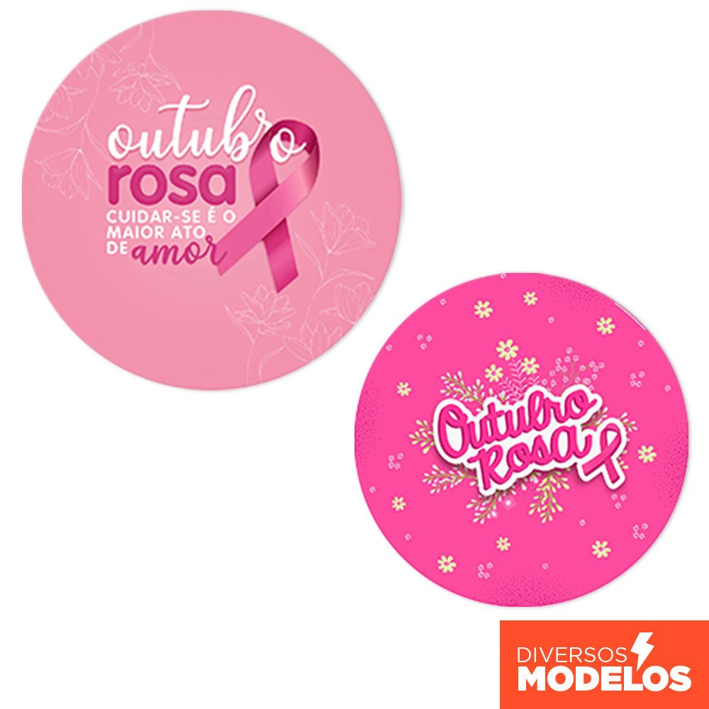 Painel Redondo Outubro Rosa Conscientização Decoração Sublimado Em tecido 1,50m Com Elástico em Oferta na Shopee