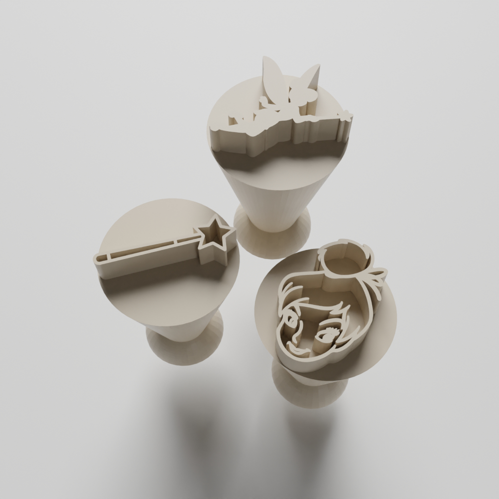 Kit com 03 Carimbos para docinhos/brigadeiro - Tinker Bell em Oferta na Shopee