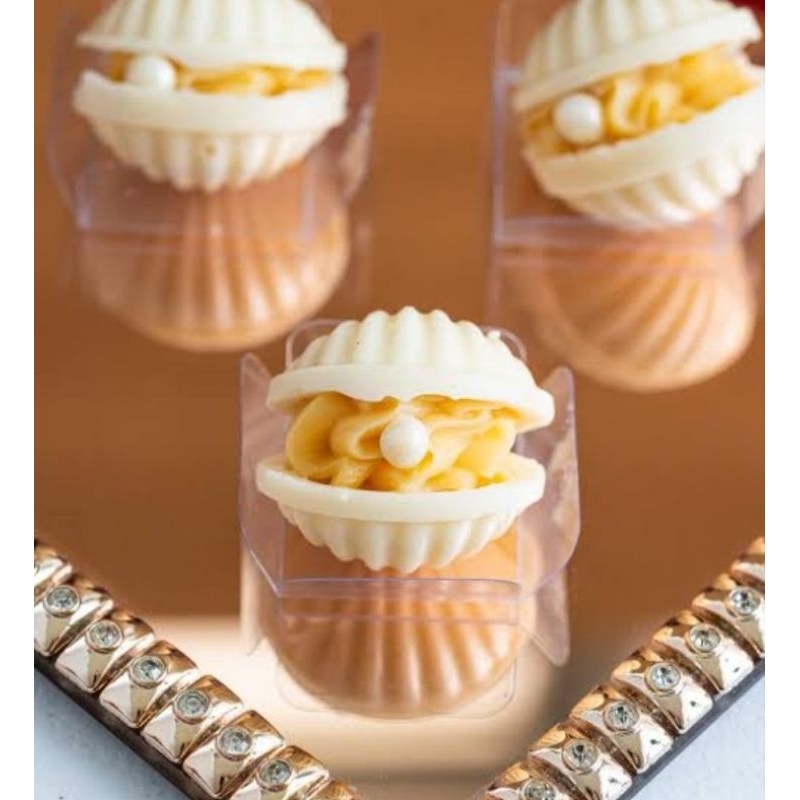 Concha de chocolate para doces finos em Oferta na Shopee