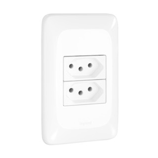 2 Tomadas 2 Pinos + Terra 10a Conjunto 4x2 Pial Pop em Oferta na Shopee