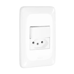Interruptor Paralelo + Tomada 2 Pinos + Terra 10a 4x2 Pial Pop