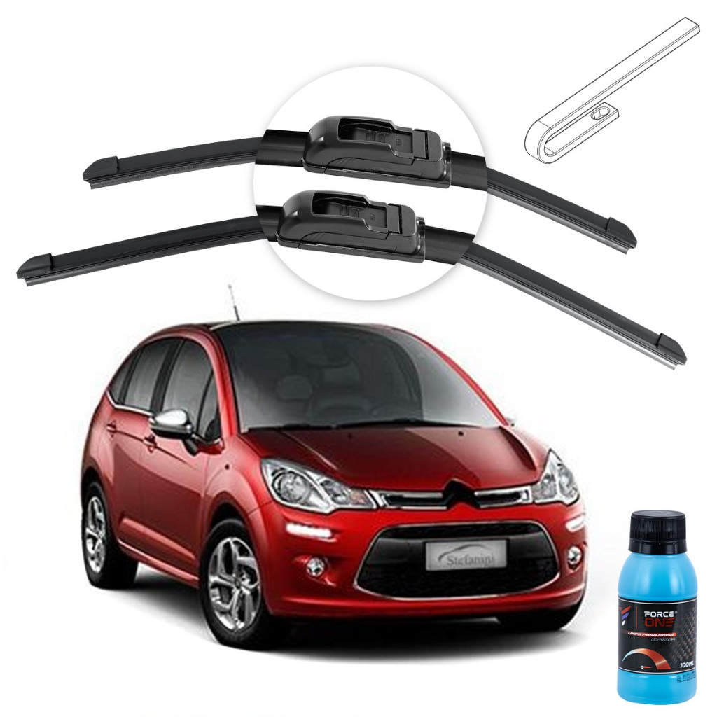 Limpador de Parabrisa Citroen C3 Pluriel ano 05 a 12 Universal em Oferta na Shopee