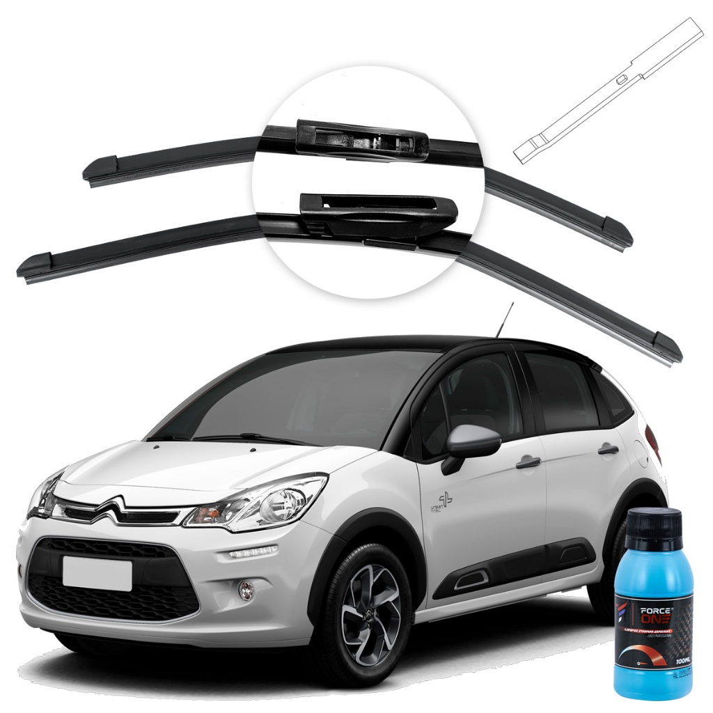 Limpador de Parabrisa Citroen C3 ano 12 a 22 Especifica em Oferta na Shopee