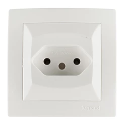 Tomada Conjunto 2 Pinos + Terra Borne Parafuso Sistema X 10a Pial