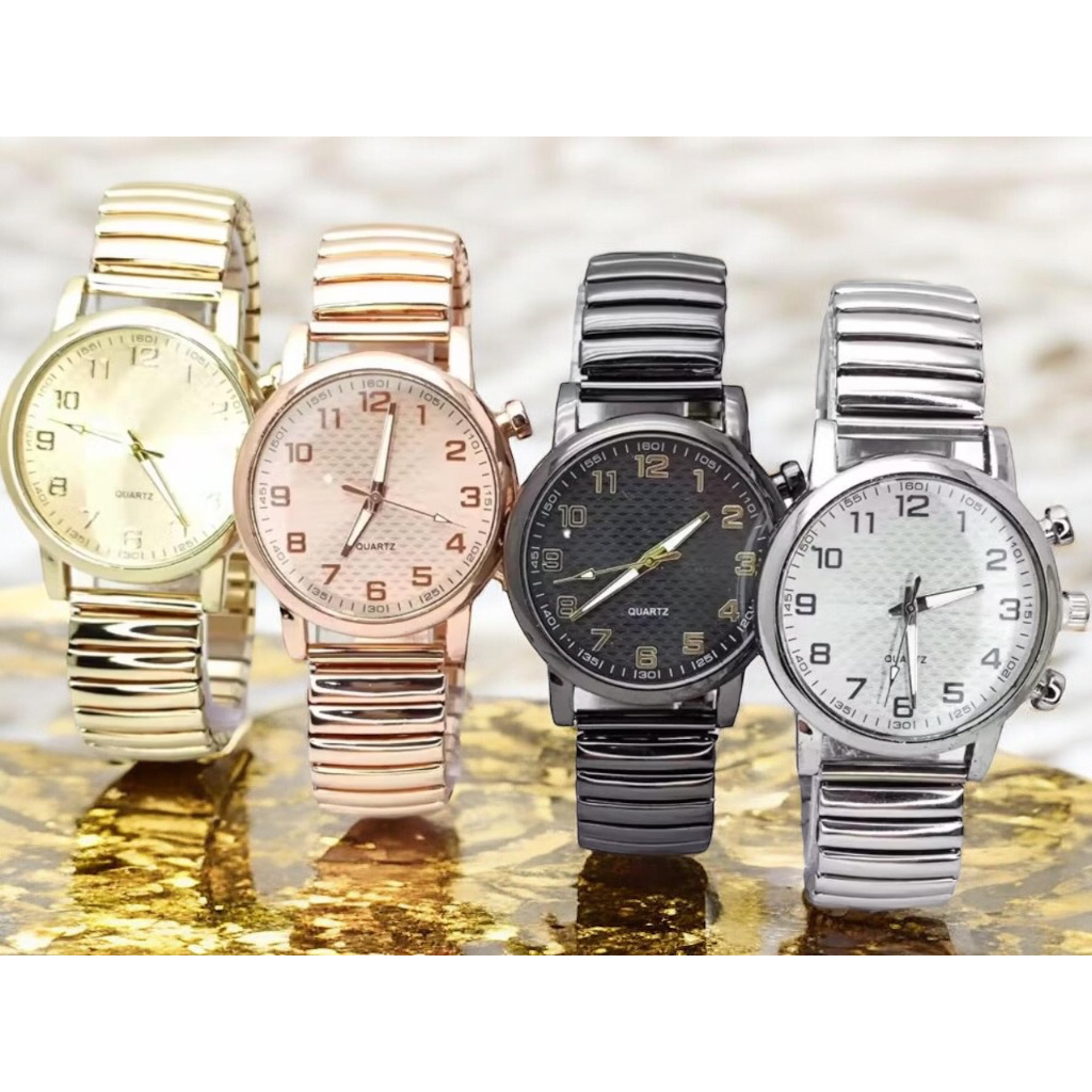 Relógio Feminino de pulso Pulseira Elástica analógico Pulseira em Aço Bracelete de mola Multicolor Relógio de metal em Oferta na Shopee