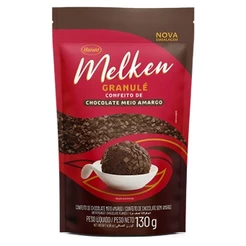 Granulé Confeito de Chocolate Melken Meio Amargo 130g Harald