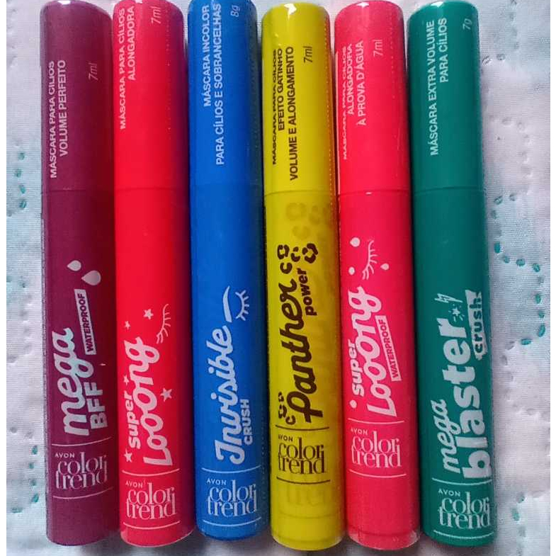 Máscara de cílios Color Trend - Gravity Free, XXL Crush, Mega Blaster Crush, Invisible