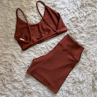 conjunto short fitness de academia zero transparência SEM empina bumbum em Oferta na Shopee