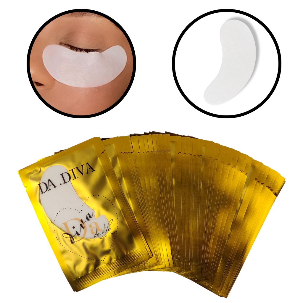 Kit 50 Pads Em Gel Protetor De Pálpebra Extensão De Cílios