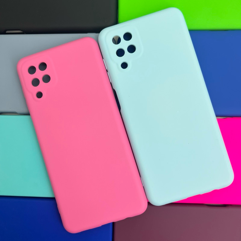 Capa para Samsung Galaxy A12 / M12 Kit Capa + Pelicula 3D ou Só 1 Capinha Aveludada em Oferta na Shopee